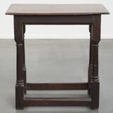 Large Antique English Side Table/Stool