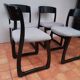 Set de 4 chaises traineau 1970