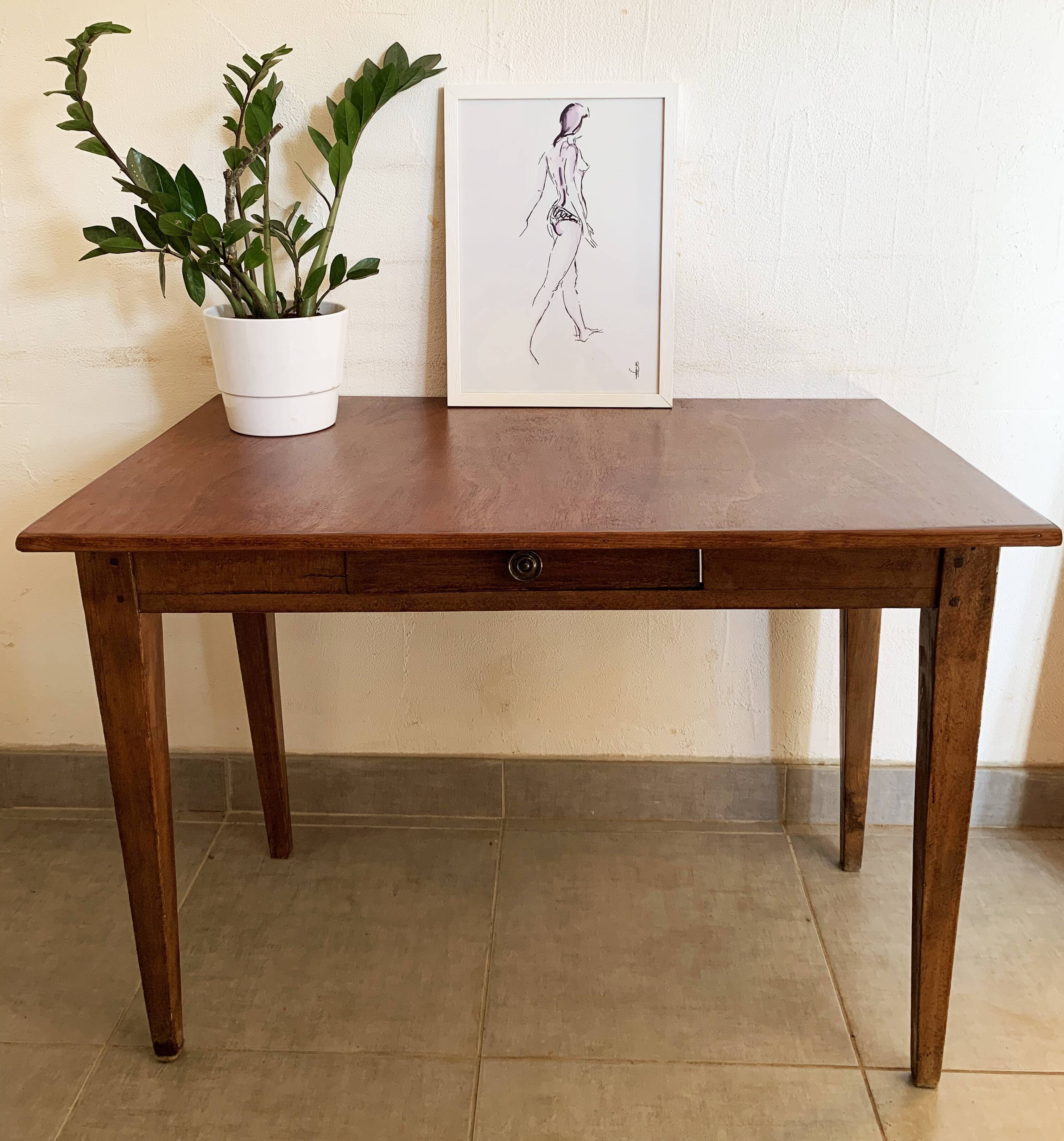 Wooden table from the 50s-60s