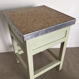 Tabouret coffre de cireur, années 50