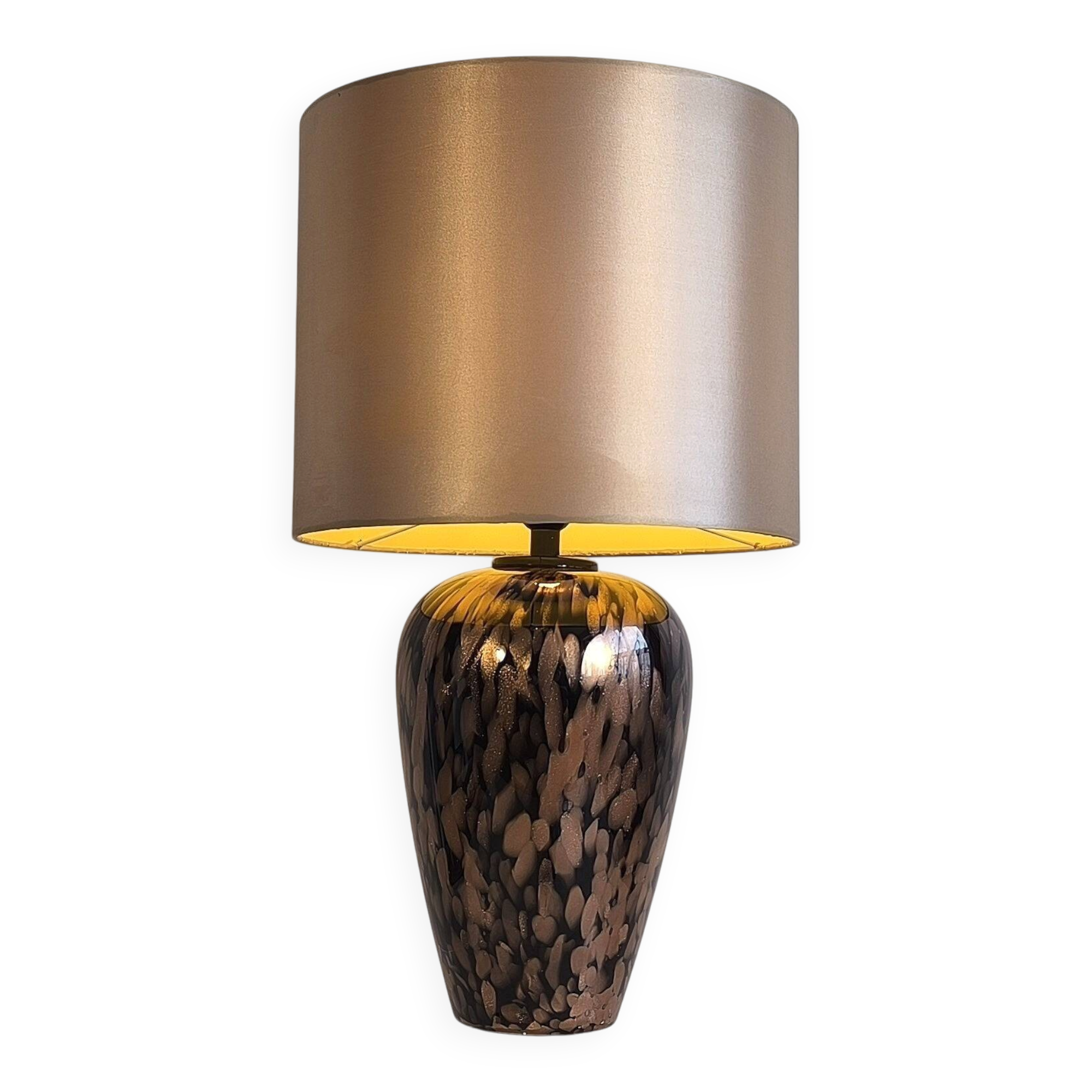 Lampe de table Murano Avventurina — Vincenzo Nason, 1969, parfait état
