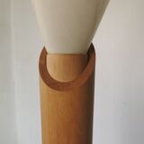 Floral wooden floor lamp