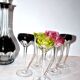 Saint-Louis Bristol Joseph overlay red crystal decanter and 6 liqueur glasses