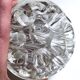 Vase pique-fleurs boule verre épais style art Déco