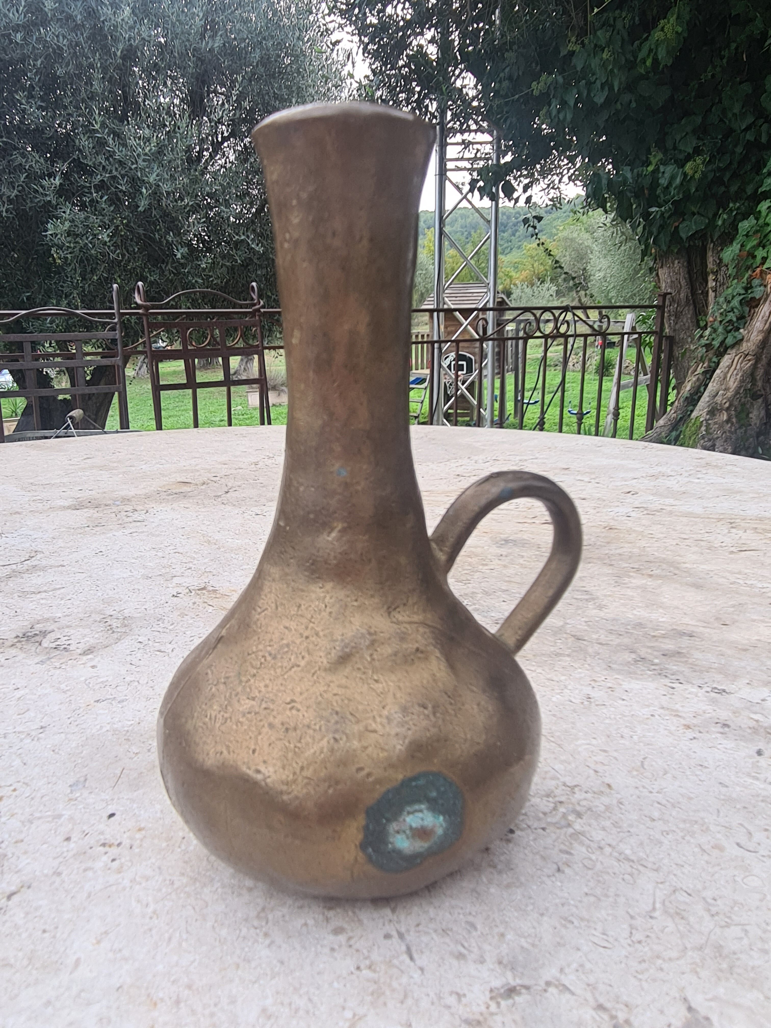 Massive brass vase