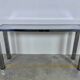 Seventies console structure chrome white marble top