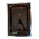 Plateau 70 in plexiglass and silver metal