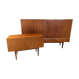 Set 2 vintage buffets lacquered wood