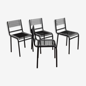 Set of 4 chairs "sandow" of  René Herbst