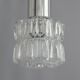 Triple pendant light in 60s style, cascade lamp, space age