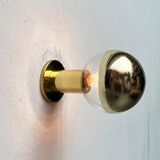 Vintage German Space Age Brass Ceiling Lamp by Motoko Ishii for Staff, 1970s