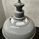 Luminaires en émail de grande taille des années 1930 avec diffuseurs en opaline par Benjamin