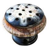 Antique Marbled Ceramic Flower Pick