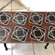 Wrought iron coffee table ceramic 60
