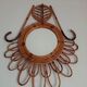 Vintage bamboo mirror