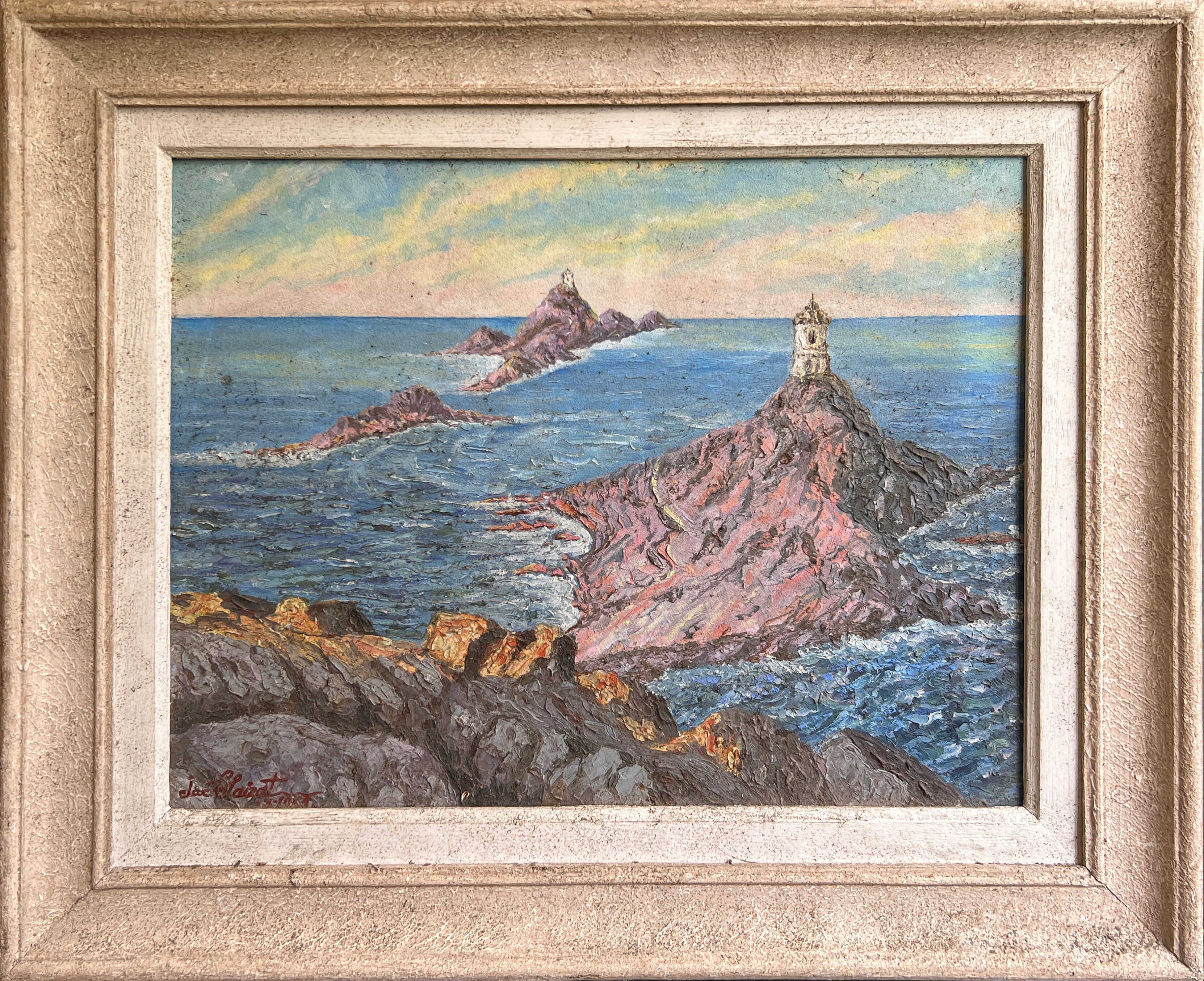 Oil on panel by j blaizat