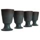Set von 4 holländischen Mid Century Studio Pottery Bechern