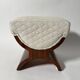 Art Deco Stool in Rosewood Veneer, France, 1930s