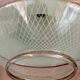 Striated glass suspension, modernist, from the 50s