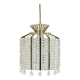 1960s PENDANT LIGHT brass and acrylic hollywood regency style