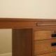 Executive desk with nine drawers and pull-out surface, teak veneer, Nipu, Denmark, 1970s