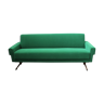 Mid-century Italian emerald green sofa