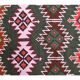 Tapis couloir vintage en laine et coton turc noué à la main 82x380