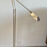 Deknudt e-reader floor lamp from the 70s in brass
