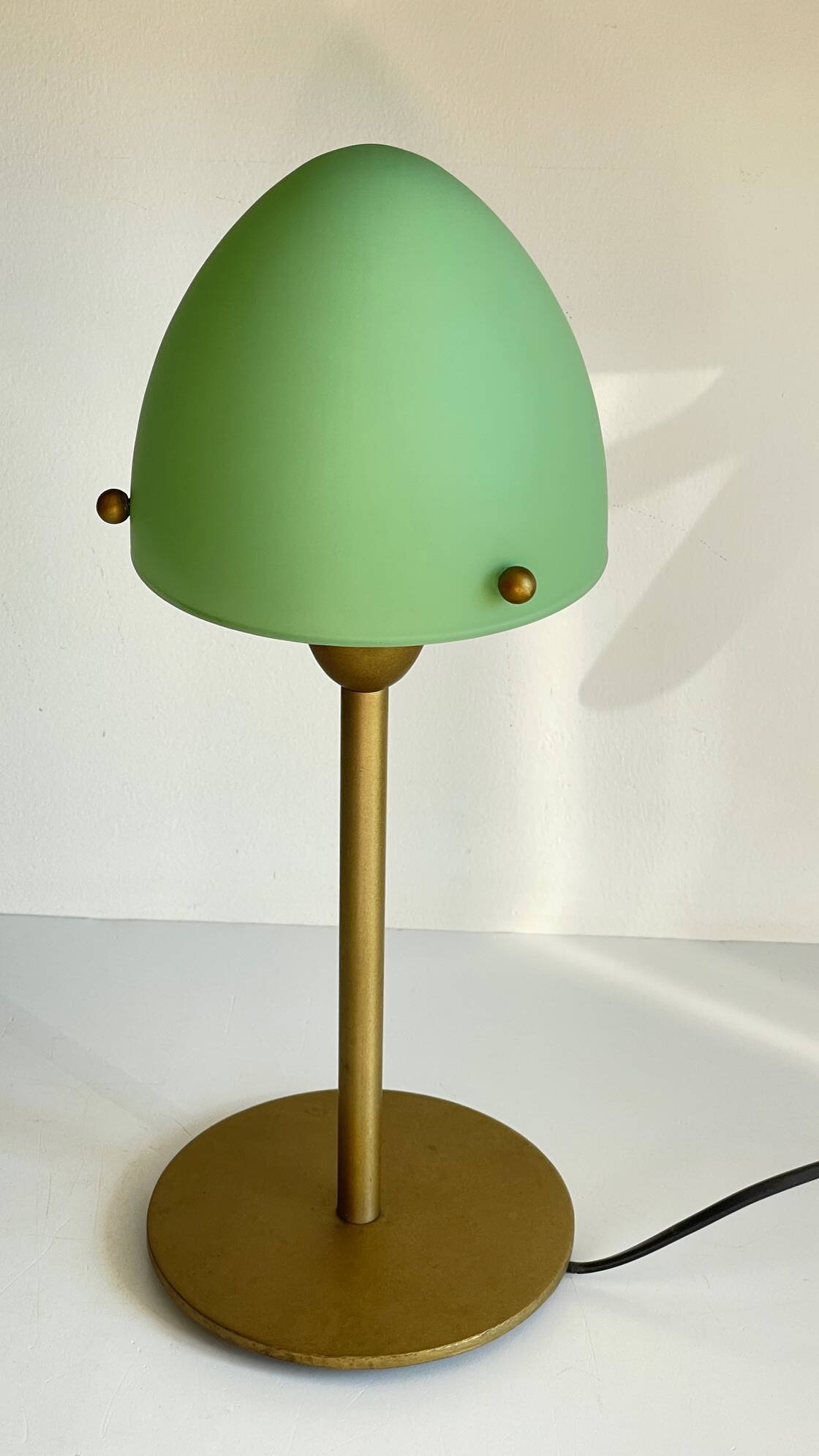 Mushroom lamp sce opaline glass vintage