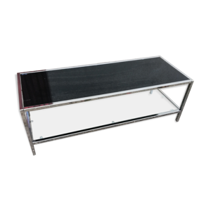 Table basse vintage chrome