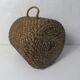 old woven straw stool