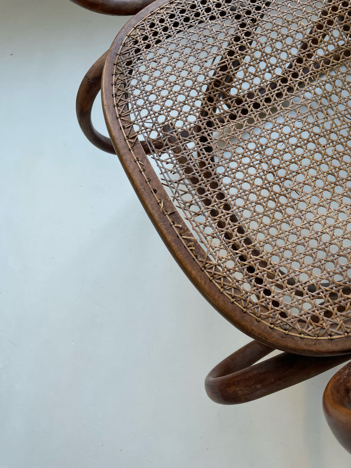 Vintage bentwood rocking chair and canning