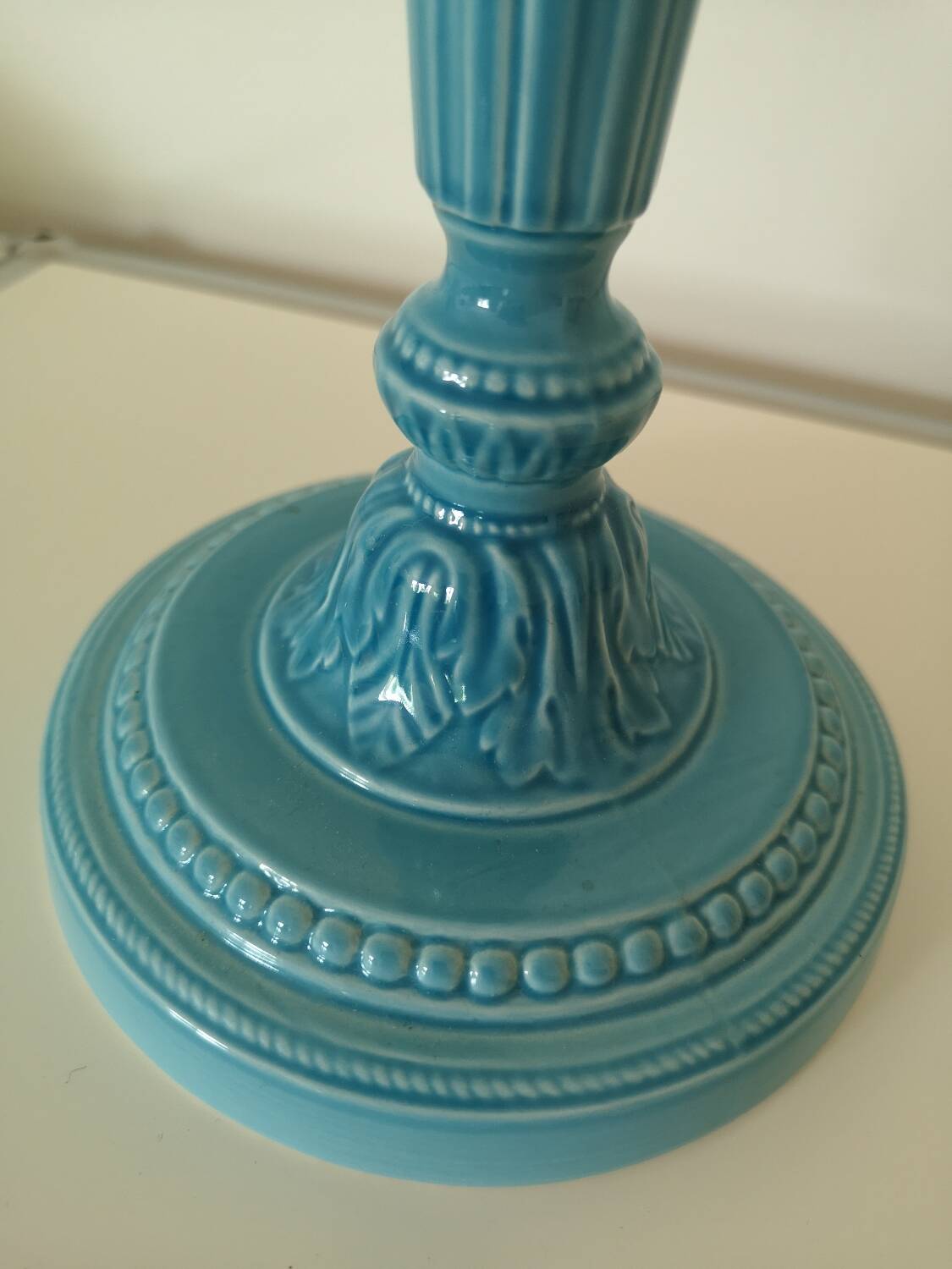 Genuine Gien candle holder.