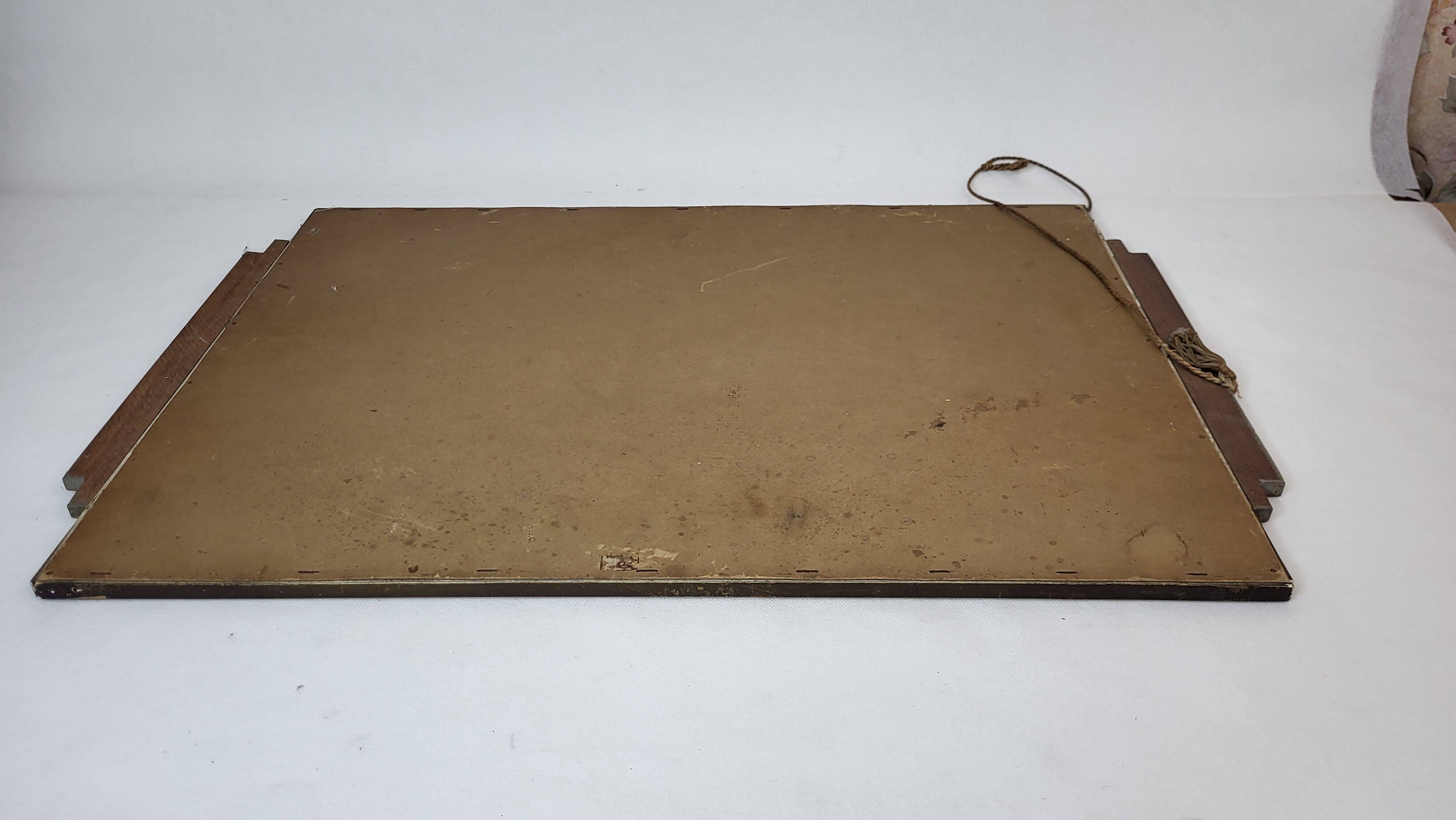 Painted wooden mirror