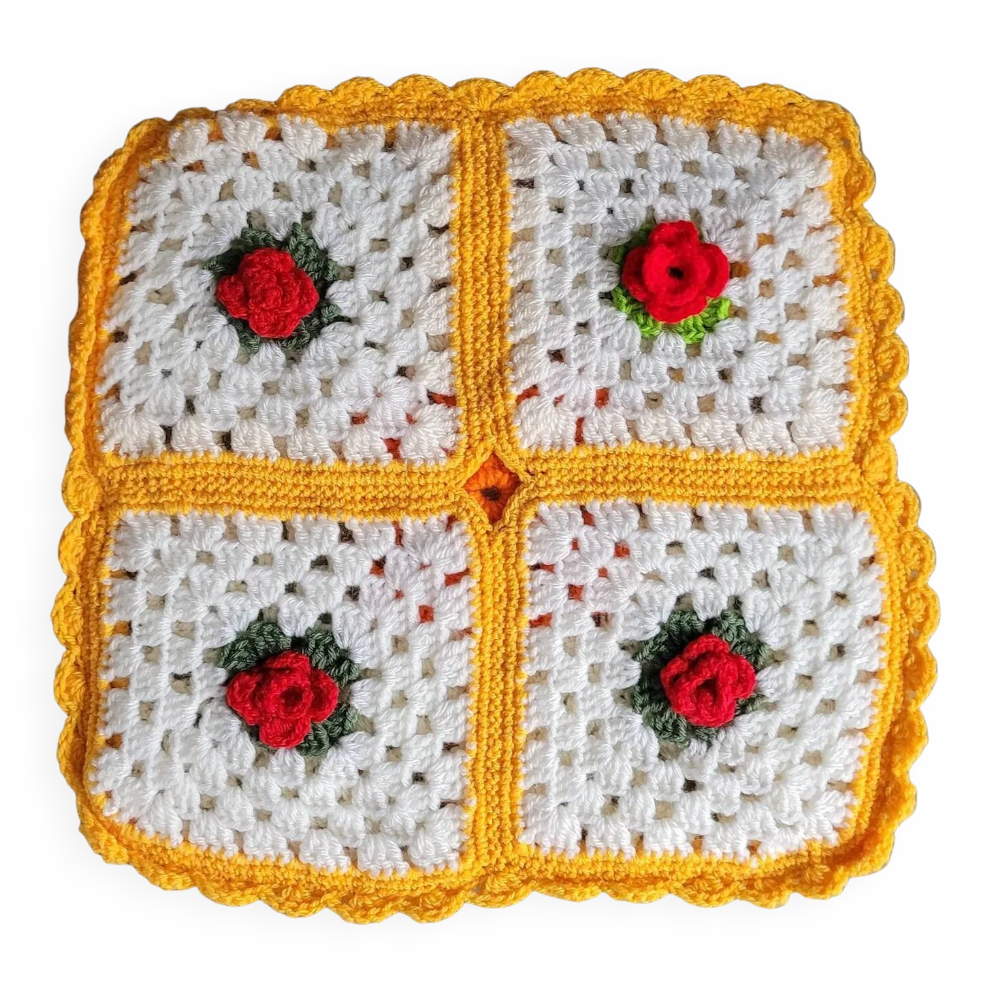 Crochet cushion cover 35x35