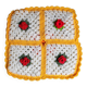 Crochet cushion cover 35x35