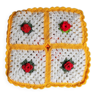 Crochet cushion cover 35x35