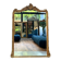 Antique mirror with pediment, 199.5/147cm, late 19th century, beveled glass