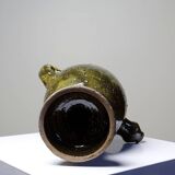 Ancienne gargoulette "Magique" oeuf en grès vernissé/émaillé et sablé