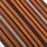 2x7 Brown Orange Vintage Kilim Runner Rug 73x221Cm SK 241806