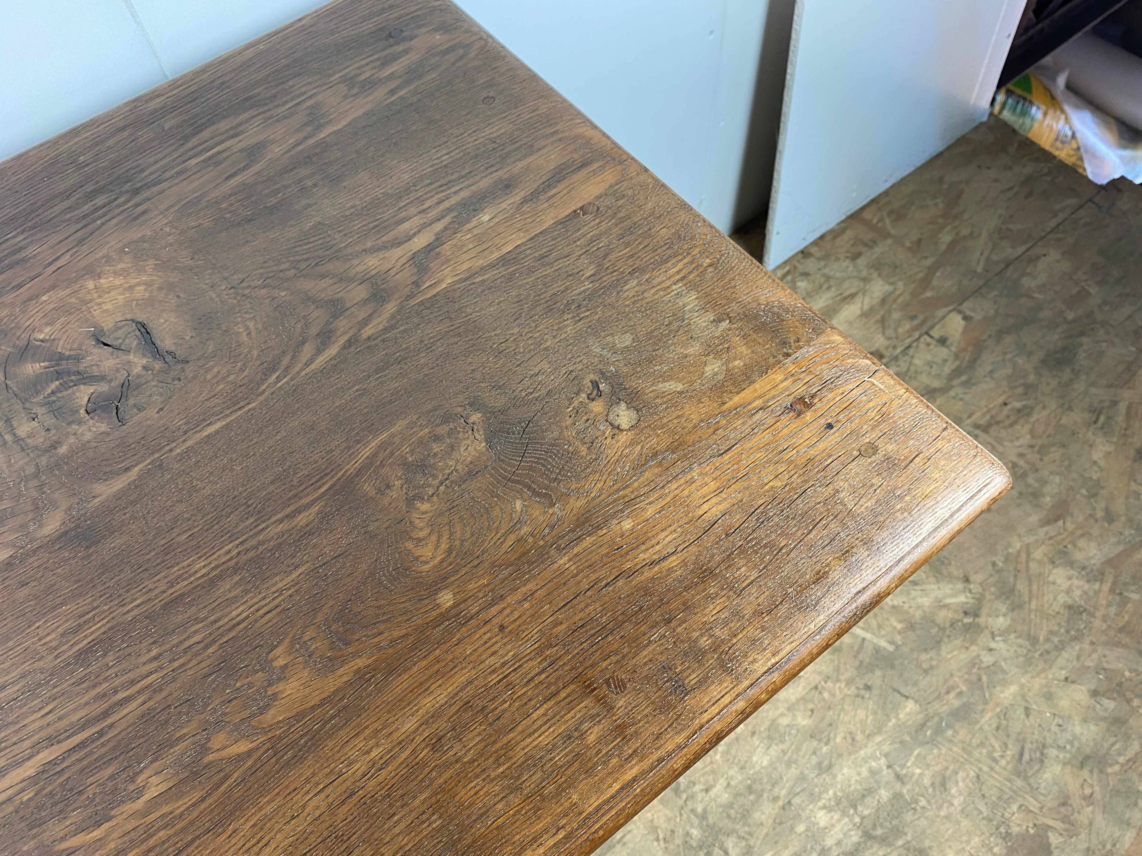 One drawer desk in solid oak 1900