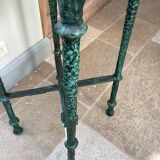 Pair of patinated bronze stools in the spirit of Giacometti.