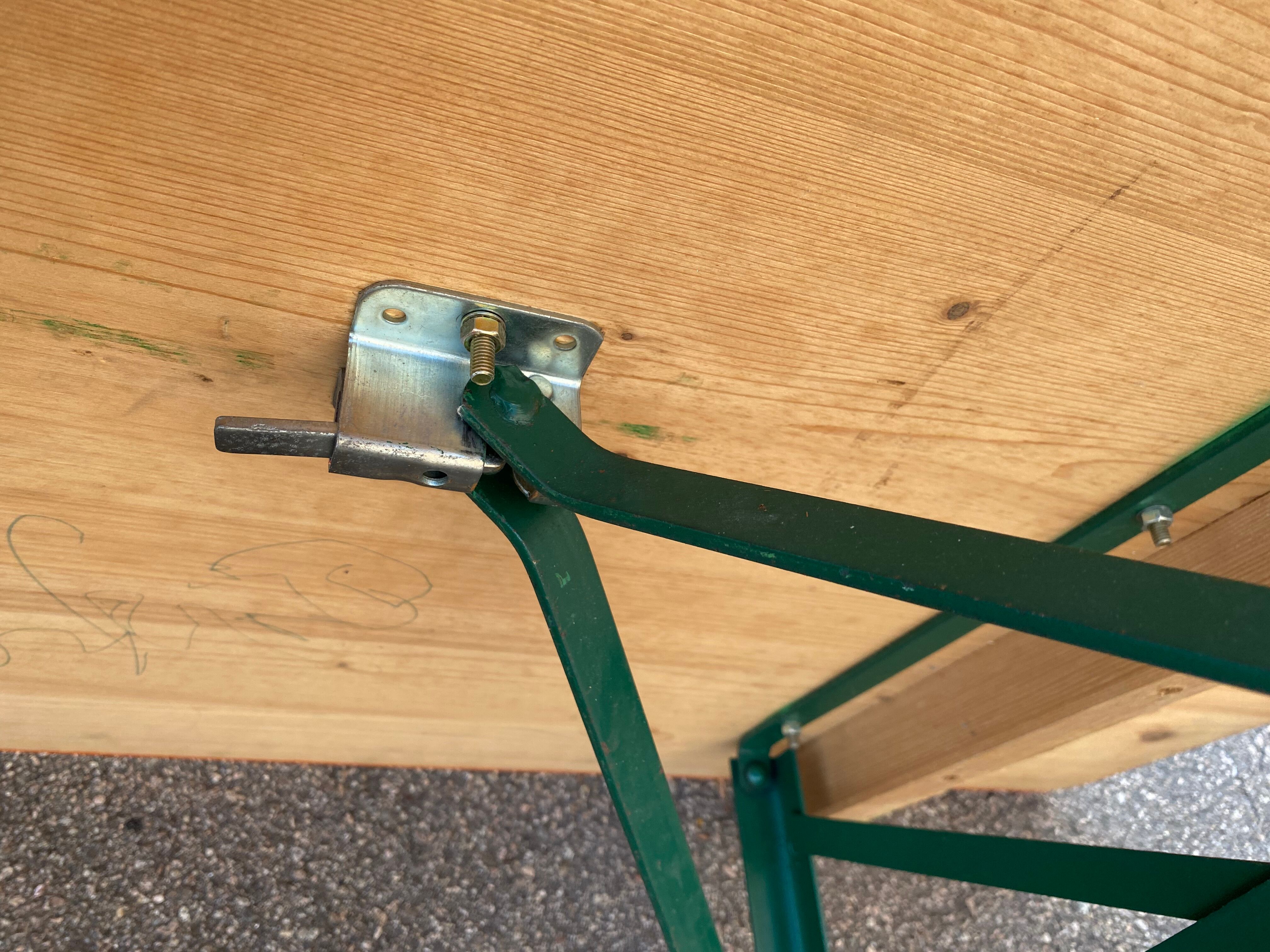 Pair of brasserie tables