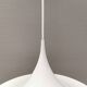 Vintage Fog & Mørup Semi Hanging Lamp, White Lacquered, Denmark 1970-80s