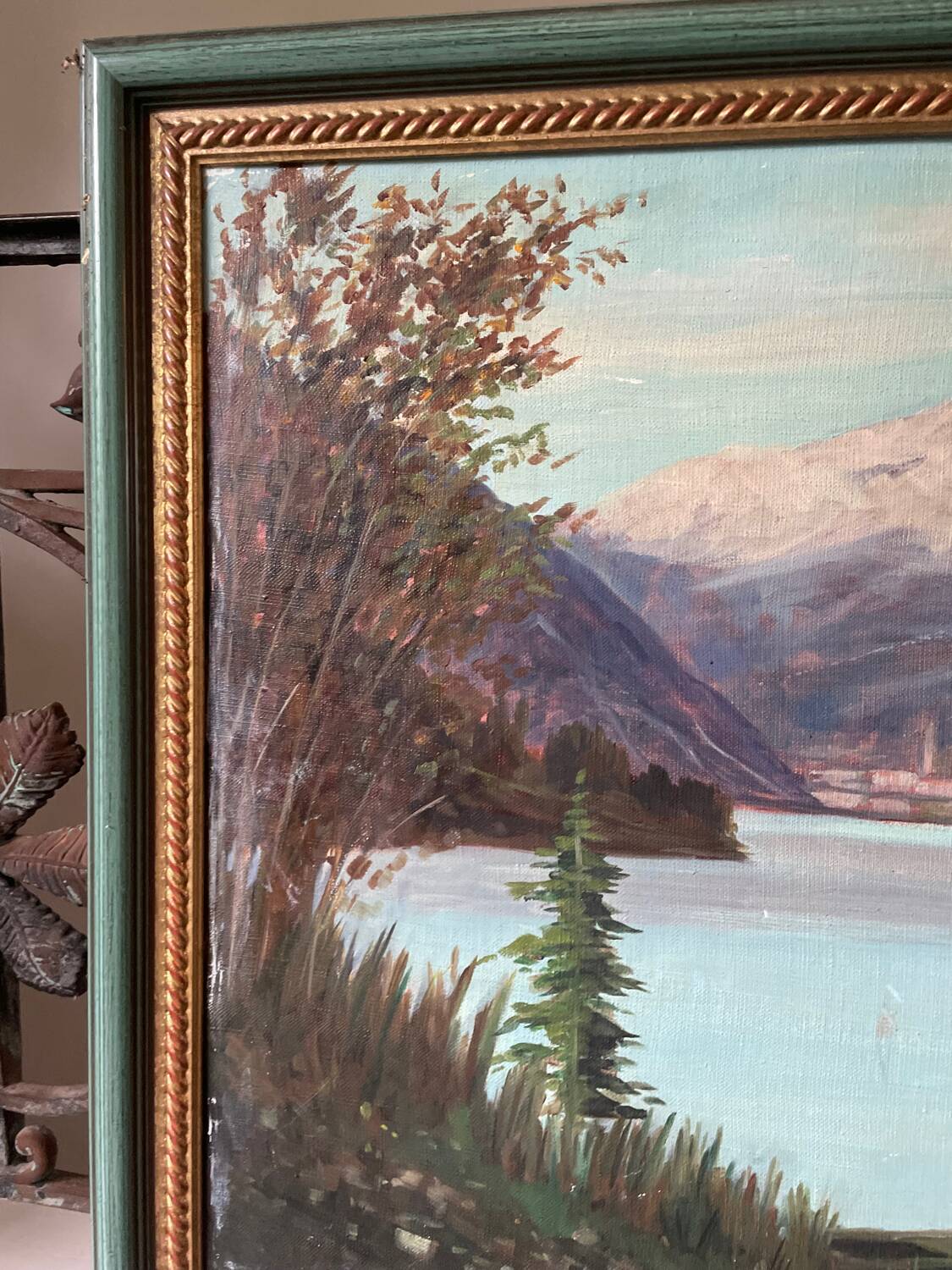 Large 20th century oil on canvas signed J. Beyly