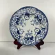 Set of 6 deep plates in ironstone "Flora" – Creil et Montereau, 19th century, blue