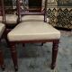 6 chaises anglaises Louis Philippe en acajou et cuir