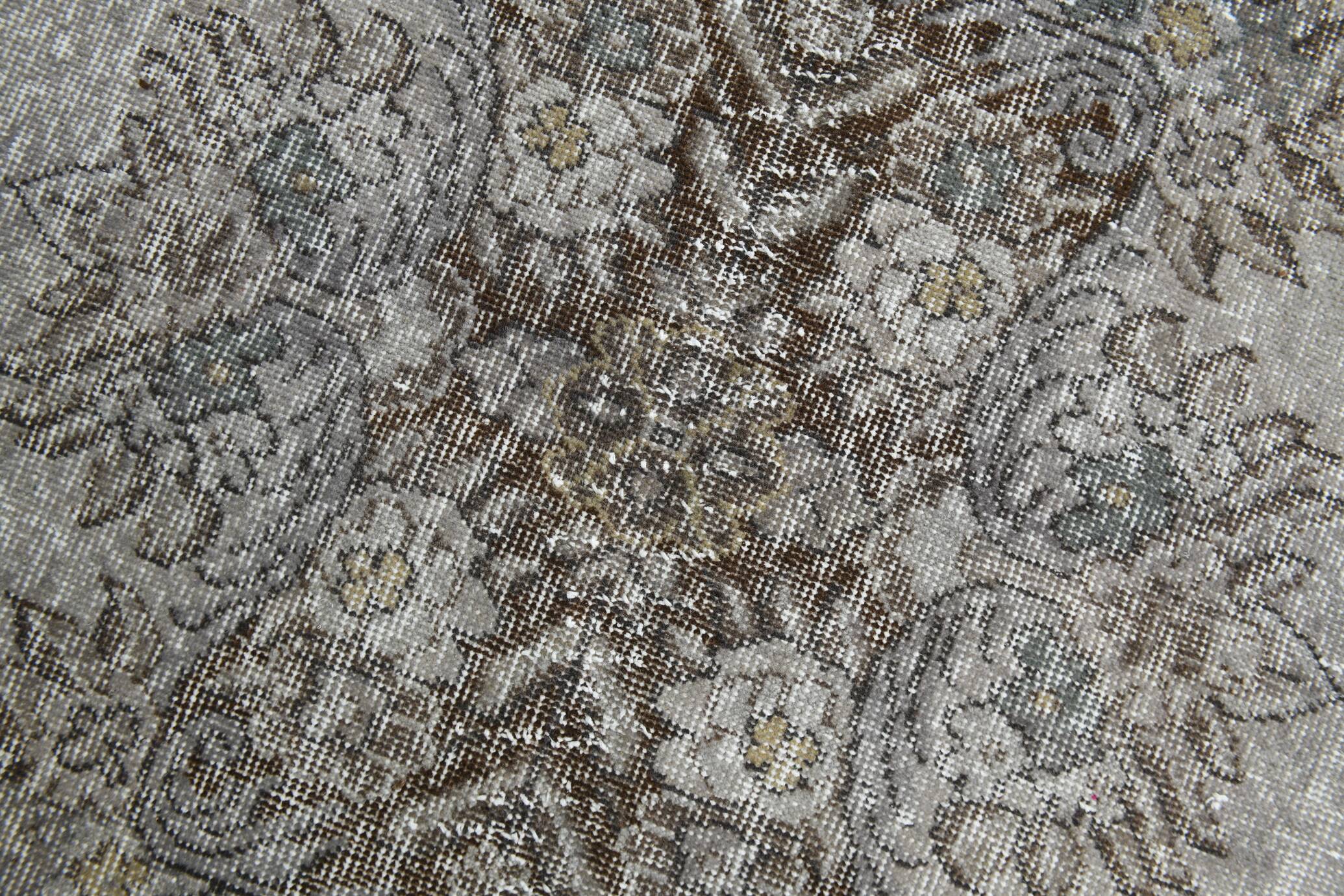 Gray & Brown Classic Turkish Rug, 176x294Cm