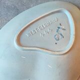 West German Freeform MCM ceramic plate, 1950s/60s