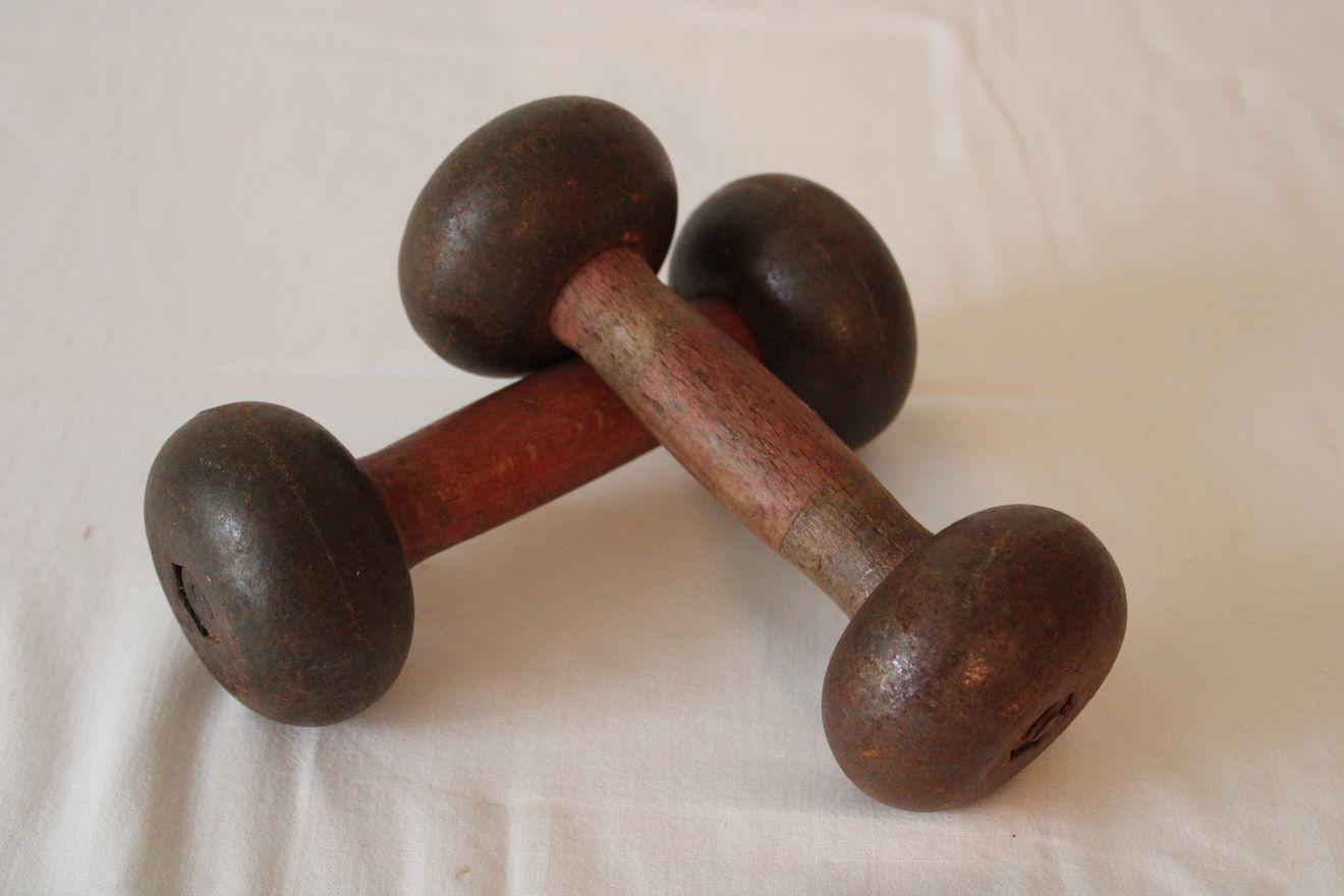 Ancienne paire d'altères